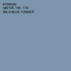 #7D95AD - Wild Blue Yonder Color Image